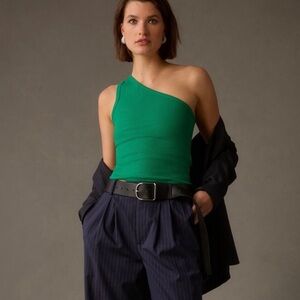 Anthropologie Zeda Pilcro One Shoulder Ribbed Tank